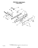 CONTROL PANEL Diagram and Parts List for SB100PSR1  Whirlpool Range