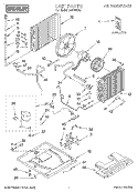 UNIT, LITERATURE Diagram and Parts List for CA21WC90  Crosley Air Conditioner