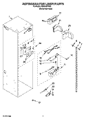 REFRIGERATOR LINER PARTS Diagram and Parts List for KSSO48FTX00  KitchenAid Refrigerator