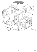 OVEN Diagram and Parts List for FES364BL2  Roper Range
