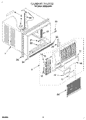 CABINET Diagram and Parts List for 3XACM12XD1  Whirlpool Air Conditioner