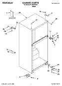 CABINET PARTS Diagram and Parts List for TT14DKXKQ04  Estate Refrigerator