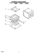 INTERNAL OVEN PARTS Diagram and Parts List for KEBC206KSS04  KitchenAid Wall Oven