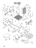 UNIT Diagram and Parts List for 3XKGN7050W01  Whirlpool Refrigerator