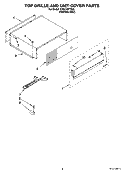 TOP GRILLE AND UNIT COVER PARTS Diagram and Parts List for KSSC42FTS00  KitchenAid Refrigerator