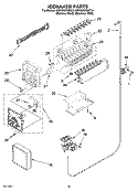 ICEMAKER PARTS, OPTIONAL PARTS (NOT INCLUDED) Diagram and Parts List for KSRG25FKST18  KitchenAid Refrigerator