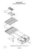 SHELF Diagram and Parts List for ET18JKXWF01  Whirlpool Refrigerator
