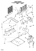 UNIT Diagram and Parts List for ET8FTEXKT02  Whirlpool Refrigerator