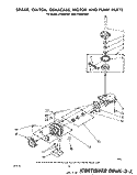 BRAKE, CLUTCH, GEARCASE, MOTOR AND PUMP Diagram and Parts List for LT4900XSW1  Whirlpool Washer Dryer Combo