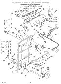 CONTROLS AND REAR PANEL Diagram and Parts List for GSQ9310HQ0  Whirlpool Washer