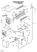 ICEMAKER PARTS Diagram and Parts List for KSSP36QMS02  KitchenAid Refrigerator