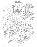SHELF , LIT/OPTIONAL Diagram and Parts List for ET22DKXTG00  Whirlpool Refrigerator