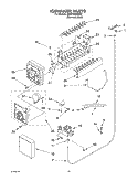 ICEMAKER Diagram and Parts List for GD5THGXKS02  Whirlpool Refrigerator