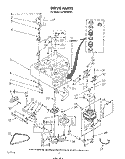 DRIVE Diagram and Parts List for LA7900XPW1  Whirlpool Washer