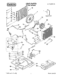 UNIT, LITERATURE Diagram and Parts List for CA18WC52  Crosley Air Conditioner