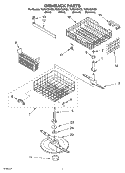 DISHRACK PARTS Diagram and Parts List for TUD6700KB0  Estate Dishwasher