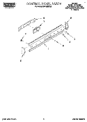 CONTROL PANEL Diagram and Parts List for SGC355XX3  Roper Range
