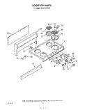 SECTION Diagram and Parts List for RF3010XPW0  Whirlpool Range