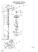 GEARCASE Diagram and Parts List for 6LSC9255AQ0  Whirlpool Washer