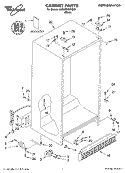 CABINET, LITERATURE Diagram and Parts List for 6GD2SHQXKB01  Whirlpool Refrigerator