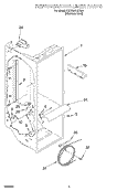 REFRIGERATOR LINER Diagram and Parts List for KSCS25FJSS01  KitchenAid Refrigerator