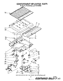 COMPARTMENT SEPARATOR Diagram and Parts List for ET18JKXSW02  Whirlpool Refrigerator