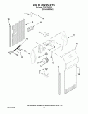 AIR FLOW PARTS Diagram and Parts List for TS25CGXTD03  Estate Refrigerator