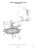 UPPER WASH AND RINSE Diagram and Parts List for KUDS220ST0  KitchenAid Dishwasher