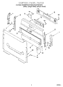 CONTROL PANEL Diagram and Parts List for SF362BEGQ6  Whirlpool Range