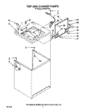 TOP AND CABINET, LIT/OPTIONAL Diagram and Parts List for LA6058XTG1  Whirlpool Washer