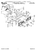WASHER/DRYER CONTROL PANEL Diagram and Parts List for LTE5243DQ1  Whirlpool Washer Dryer Combo