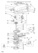 Part Location Diagram of 9704501 Whirlpool GEARCASE