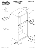 CABINET PARTS Diagram and Parts List for IKT162302  Inglis Refrigerator