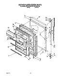 REFRIGERATOR DOOR Diagram and Parts List for KTRC18KXWH30  KitchenAid Refrigerator