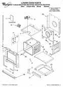 LOWER OVEN PARTS Diagram and Parts List for RBD275PVS00  Whirlpool Wall Oven