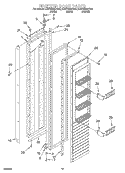 FREEZER DOOR Diagram and Parts List for KSSS48MHT00  KitchenAid Refrigerator