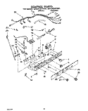 Part Location Diagram of LIT2154993 Whirlpool Service & Wiring Sheet