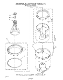 AGITATOR, BASKET AND TUB Diagram and Parts List for CA2762XSW5  Whirlpool Washer