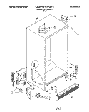 CABINET Diagram and Parts List for KSRB22QABL10  KitchenAid Refrigerator