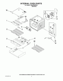 INTERNAL OVEN PARTS Diagram and Parts List for KEHU309SSS02  KitchenAid Microwave Oven Combo