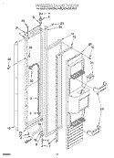 FREEZER DOOR Diagram and Parts List for KSSS36QDX05  KitchenAid Refrigerator