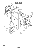 LINER Diagram and Parts List for ET18PKXSW00  Whirlpool Refrigerator