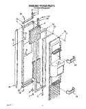 FREEZER DOOR Diagram and Parts List for KSSS48MWX01  KitchenAid Refrigerator