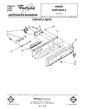 CONSOLE Diagram and Parts List for DU8950XT3  Whirlpool Dishwasher