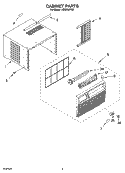 Part Location Diagram of 8209778 Whirlpool CABINET