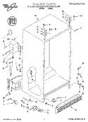 CABINET Diagram and Parts List for 6ED25DQXDW00  Whirlpool Refrigerator