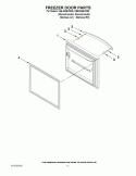 FREEZER DOOR PARTS Diagram and Parts List for KBRS20EVMS5  KitchenAid Refrigerator
