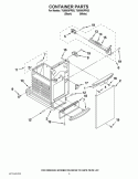 CONTAINER PARTS Diagram and Parts List for TU800SPPB3  Whirlpool Trash Compactor