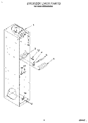 FREEZER LINER Diagram and Parts List for KSSS42QDX02  KitchenAid Refrigerator