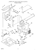 AIR FLOW AND CONTROL Diagram and Parts List for CAH18WC00  Crosley Air Conditioner